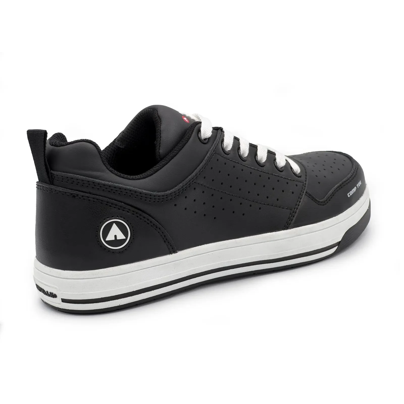 Arena Composite Toe Work Shoes – Black/White - Image 2