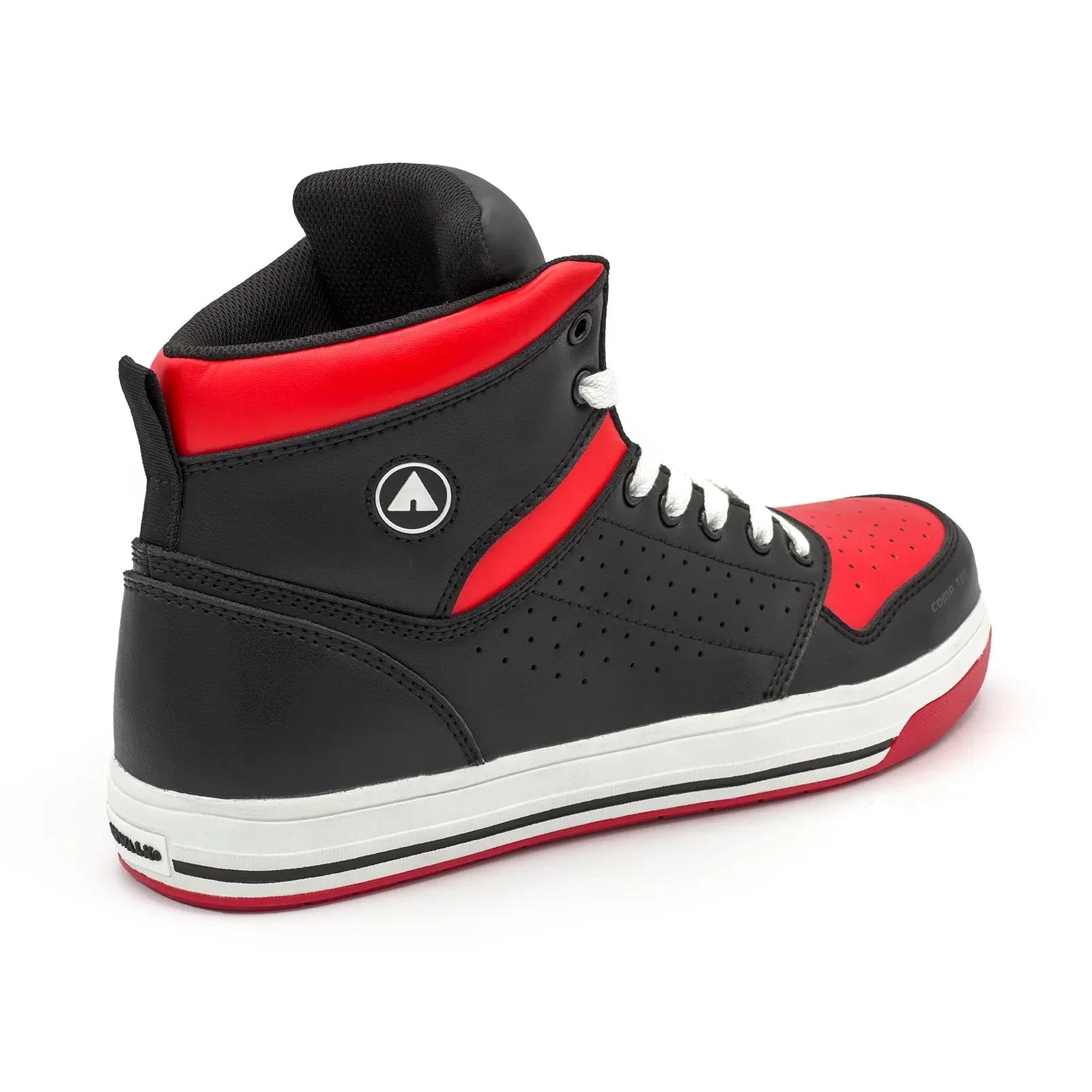 Arena Mid Composite Toe Work Shoes – Black/Red - Image 5