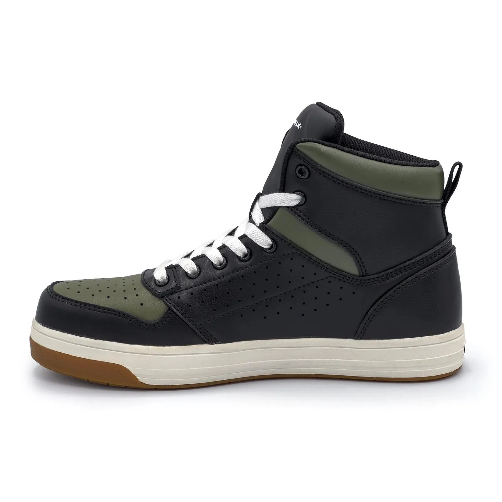 Arena Mid Composite Toe Work Shoes – Black/Olive - Image 2