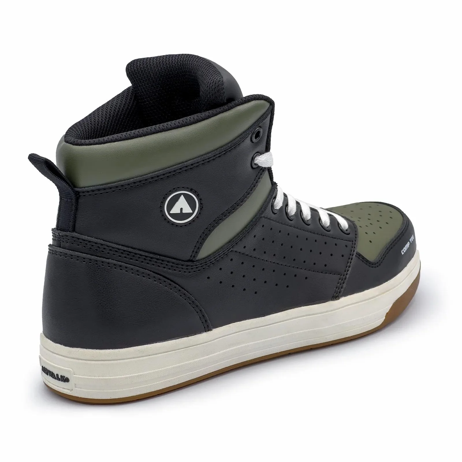 Arena Mid Composite Toe Work Shoes – Black/Olive - Image 5