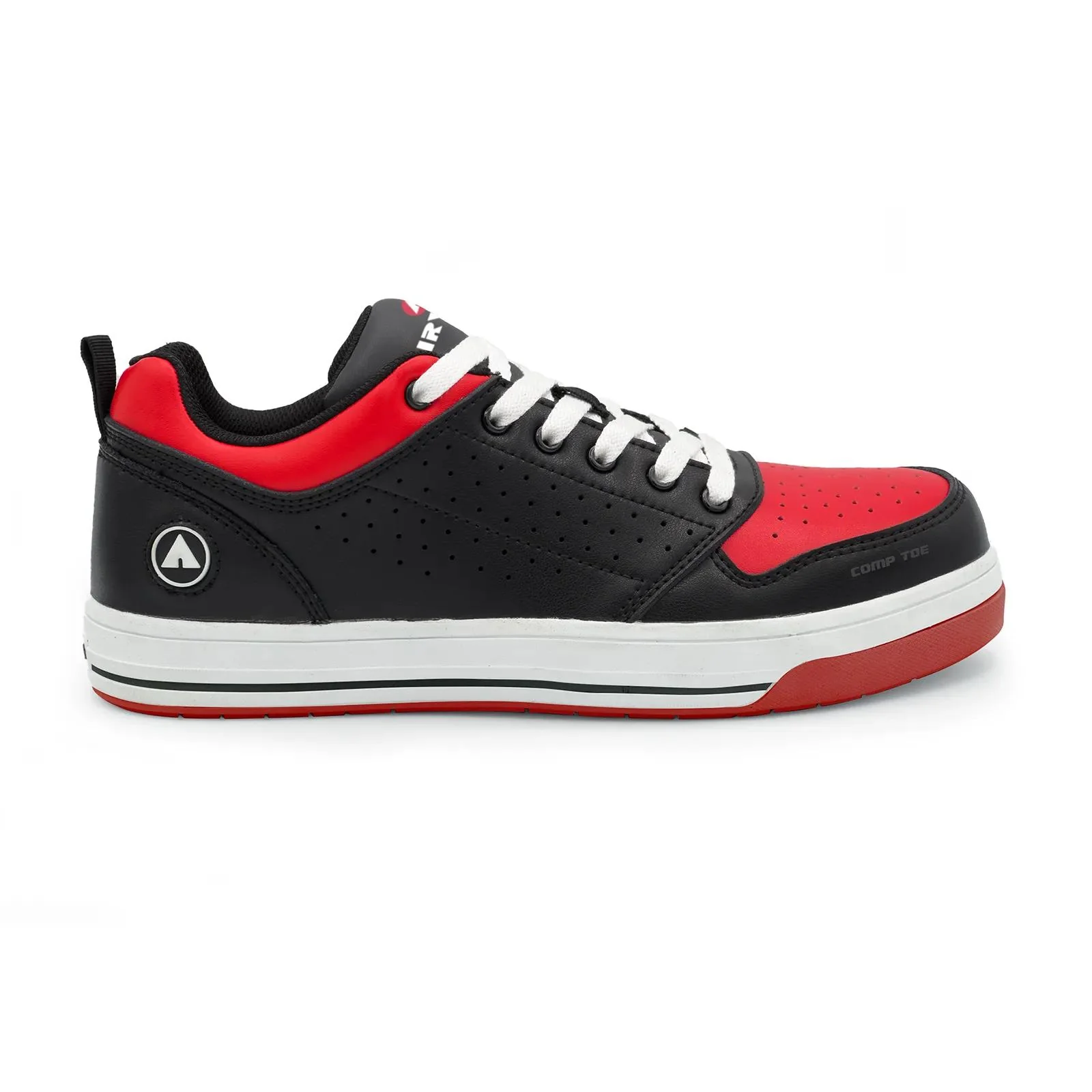 Arena Women’s Composite Toe Work Shoes – Black/Red
