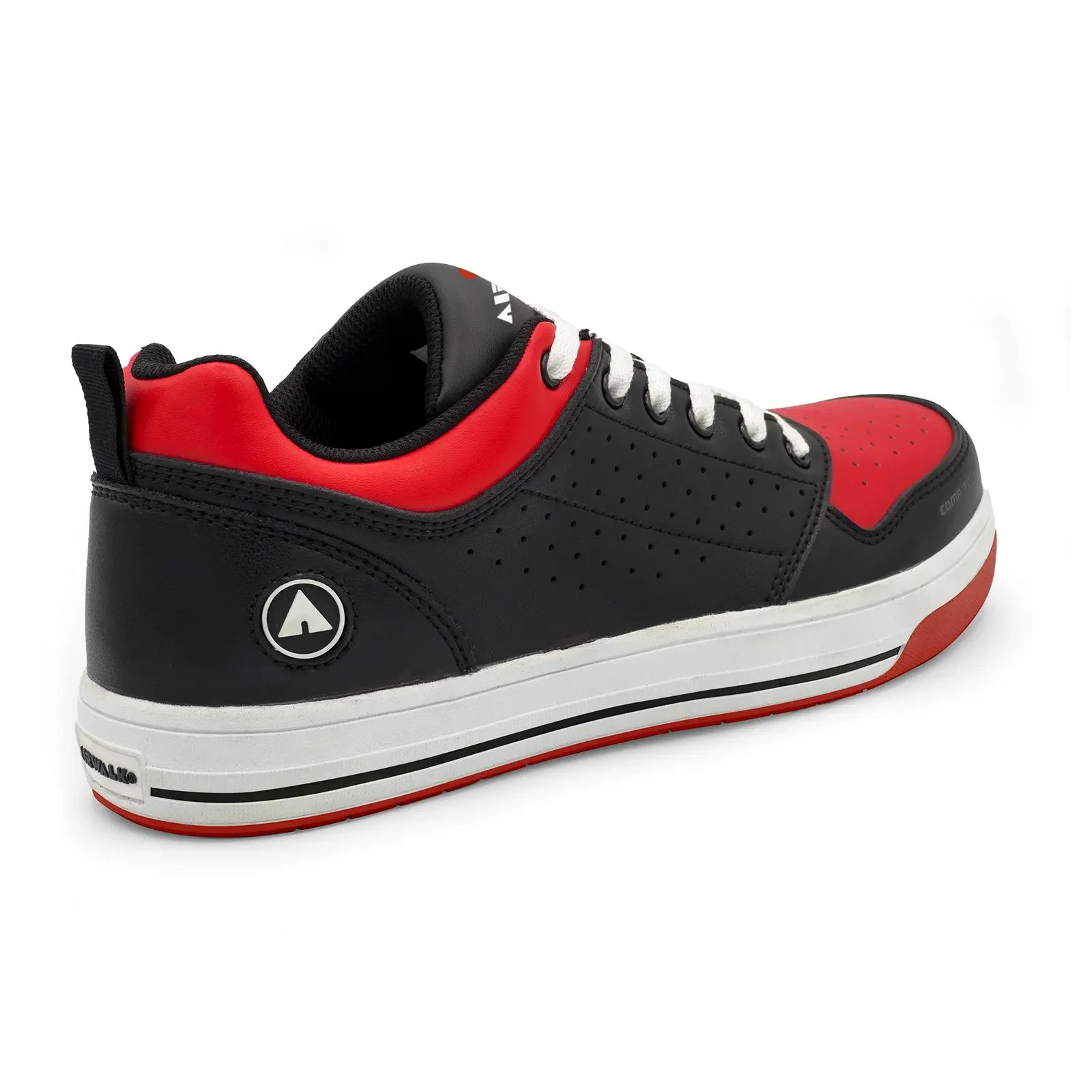 Arena Women’s Composite Toe Work Shoes – Black/Red - Image 5
