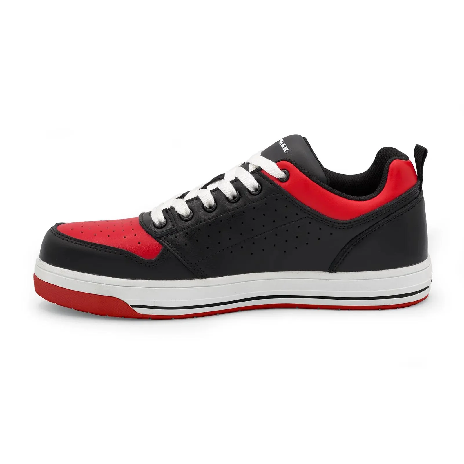 Arena Women’s Composite Toe Work Shoes – Black/Red - Image 6