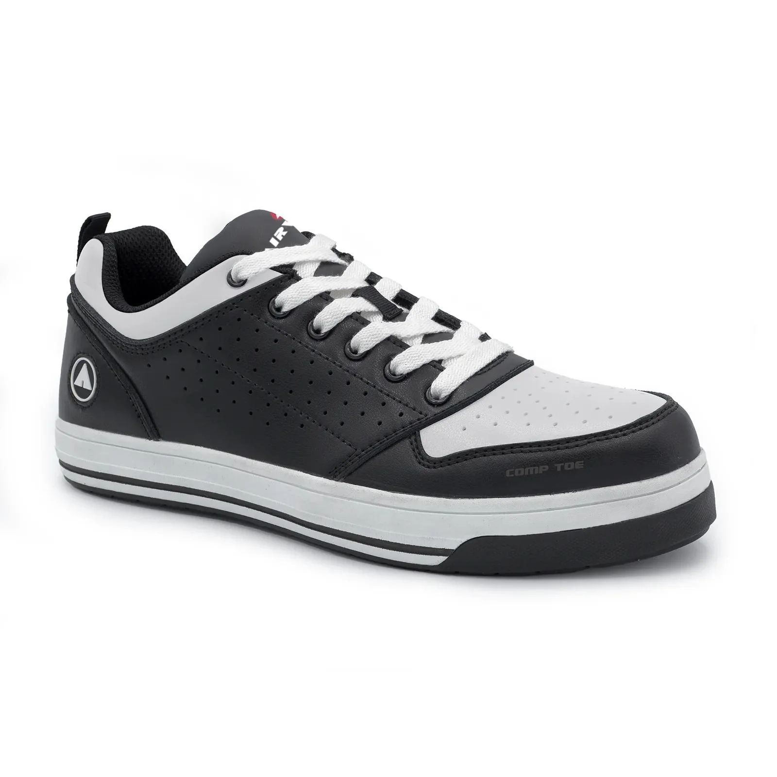 Arena Women’s Composite Toe Work Shoes – Black/White - Image 2