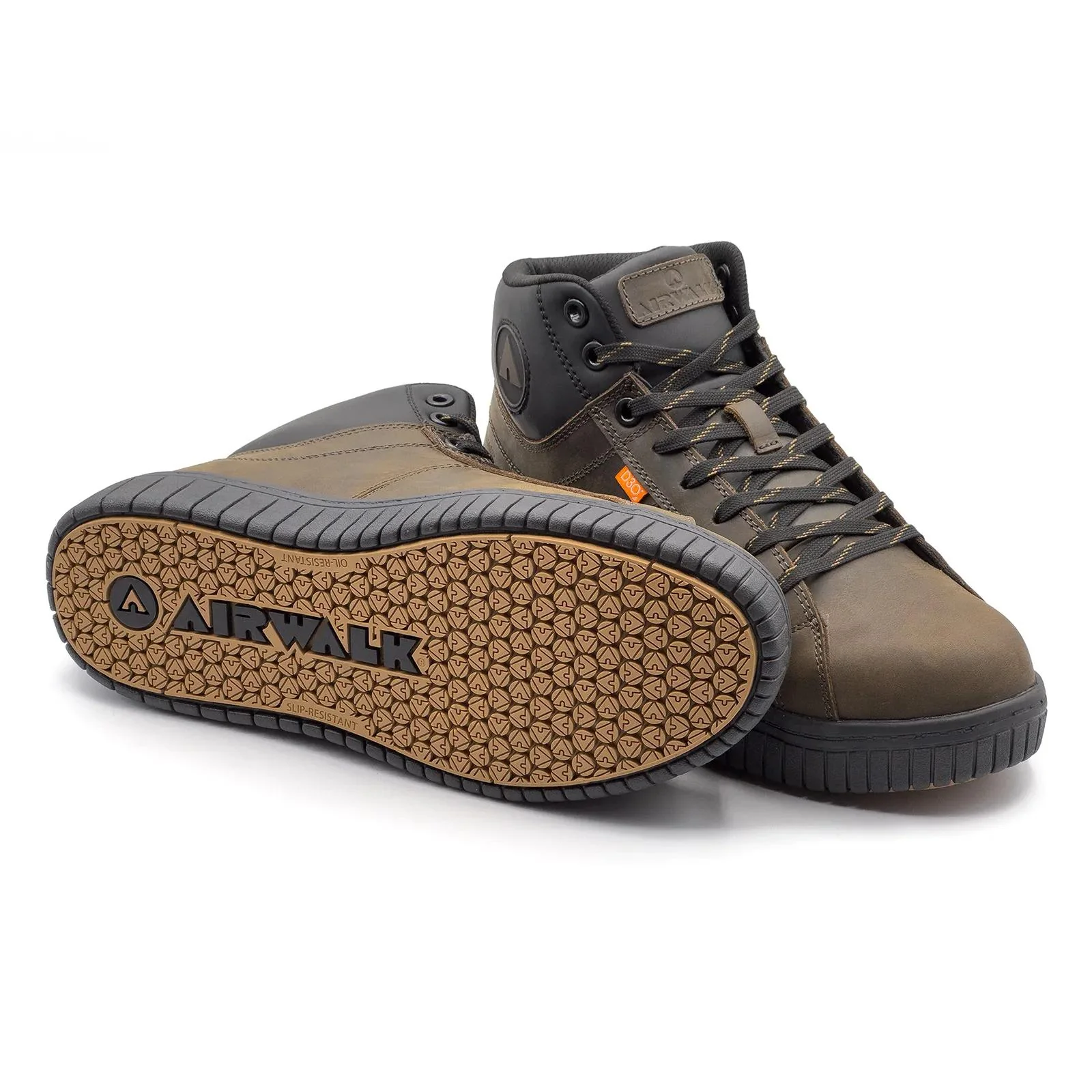 Deuce Internal Met Leather Mid Composite Toe Work Boots – Dark Coffee - Image 6