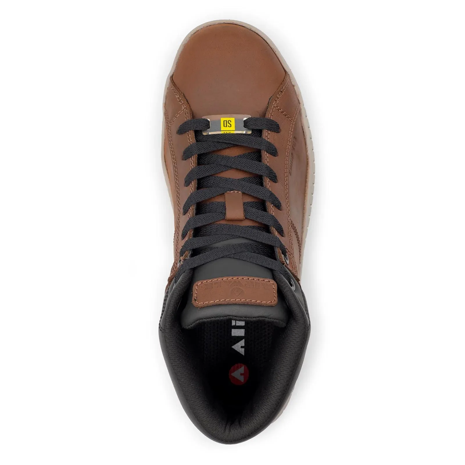 Deuce SD10 Leather Mid Composite Toe Work Boots – Brown/Tan - Image 4