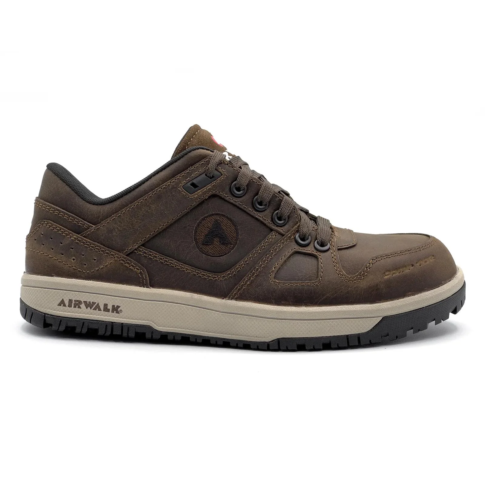 Mongo Leather Composite Toe Work Shoes – Chocolate Brown