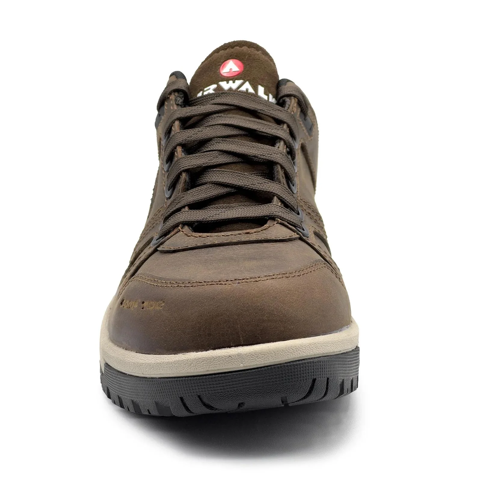 Mongo Leather Composite Toe Work Shoes – Chocolate Brown - Image 4