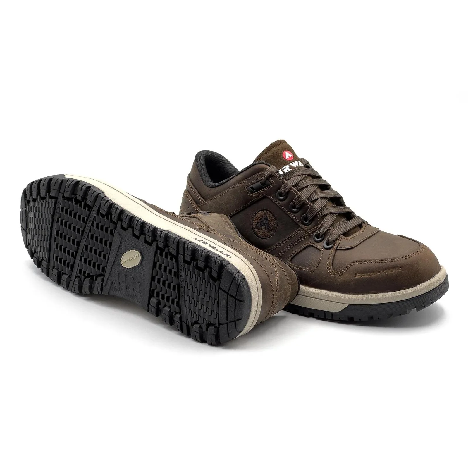 Mongo Leather Composite Toe Work Shoes – Chocolate Brown - Image 6