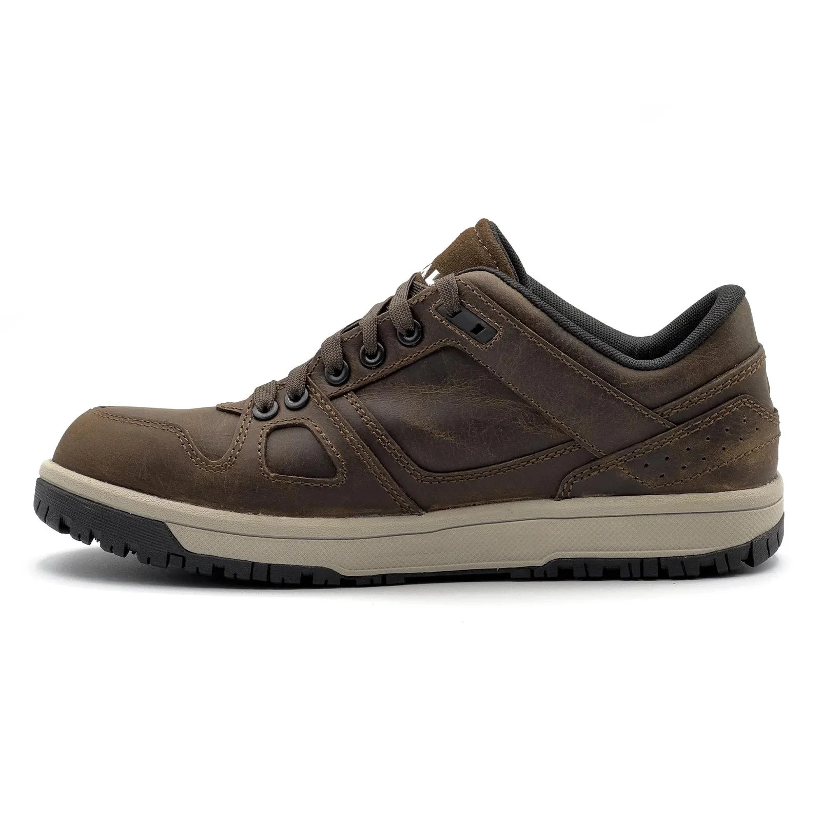 Mongo Leather Composite Toe Work Shoes – Chocolate Brown - Image 7