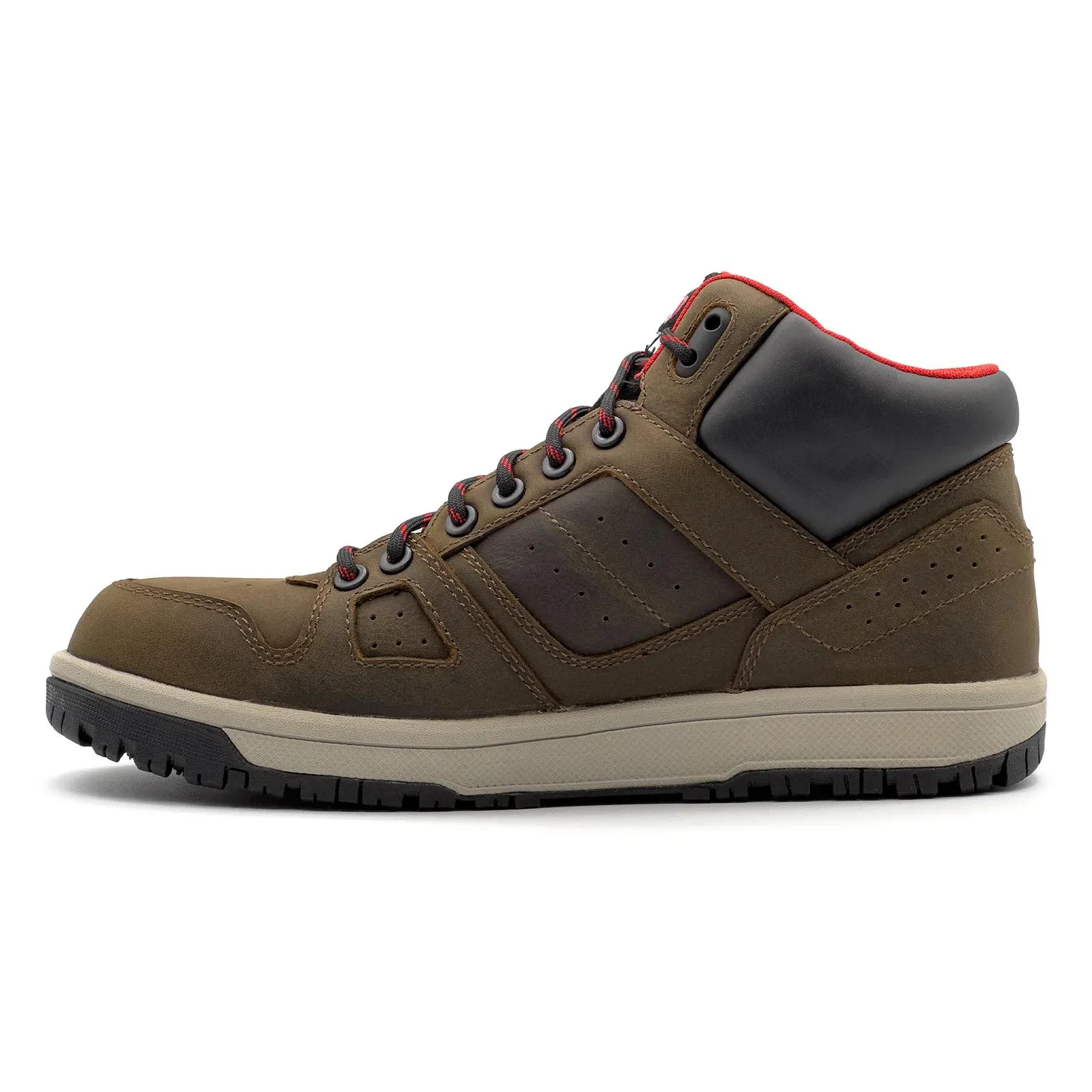 Mongo Leather Composite Toe Work Shoes – Medium Brown - Image 7