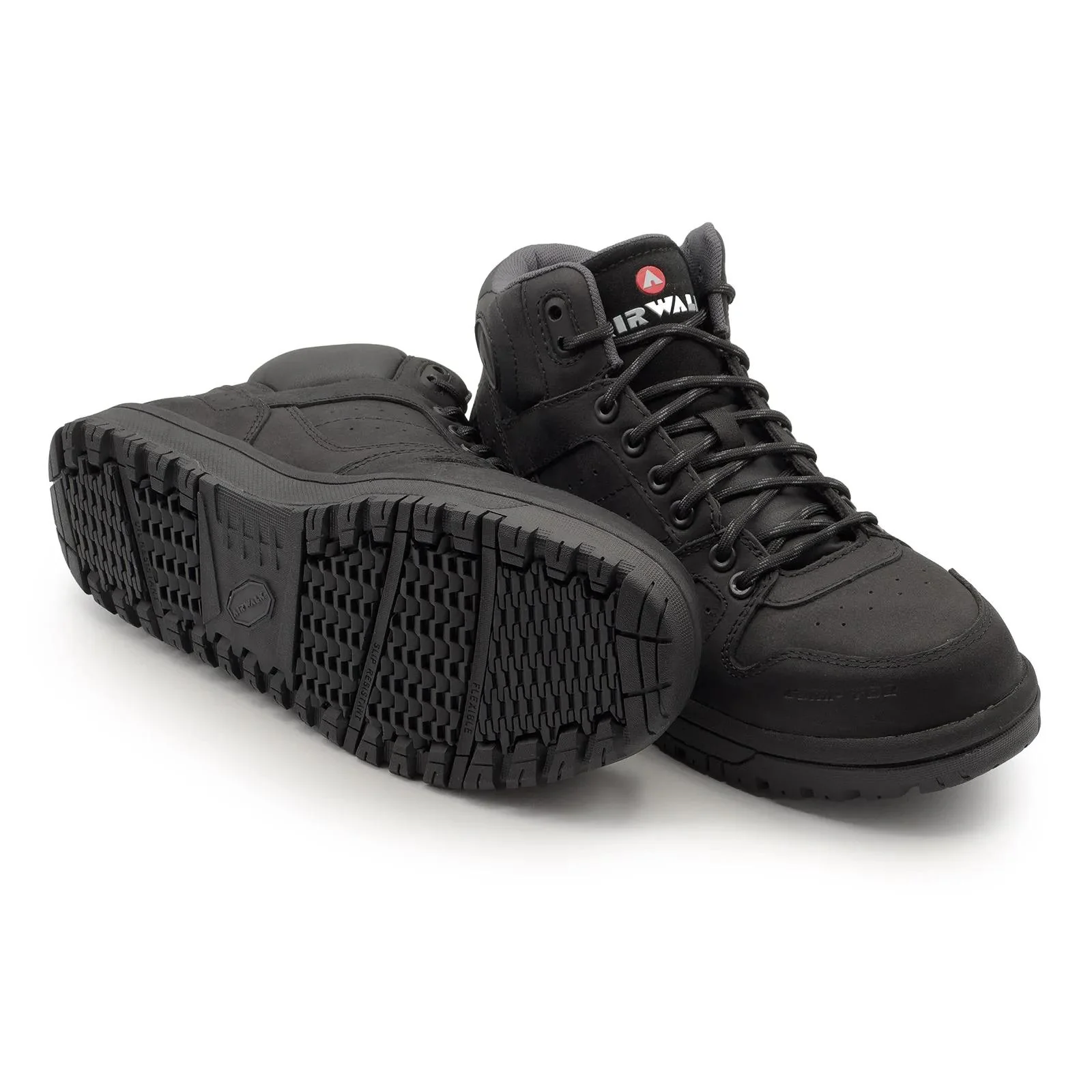 Mongo Leather SD10 Composite Toe Mid Work Boots – Black - Image 6