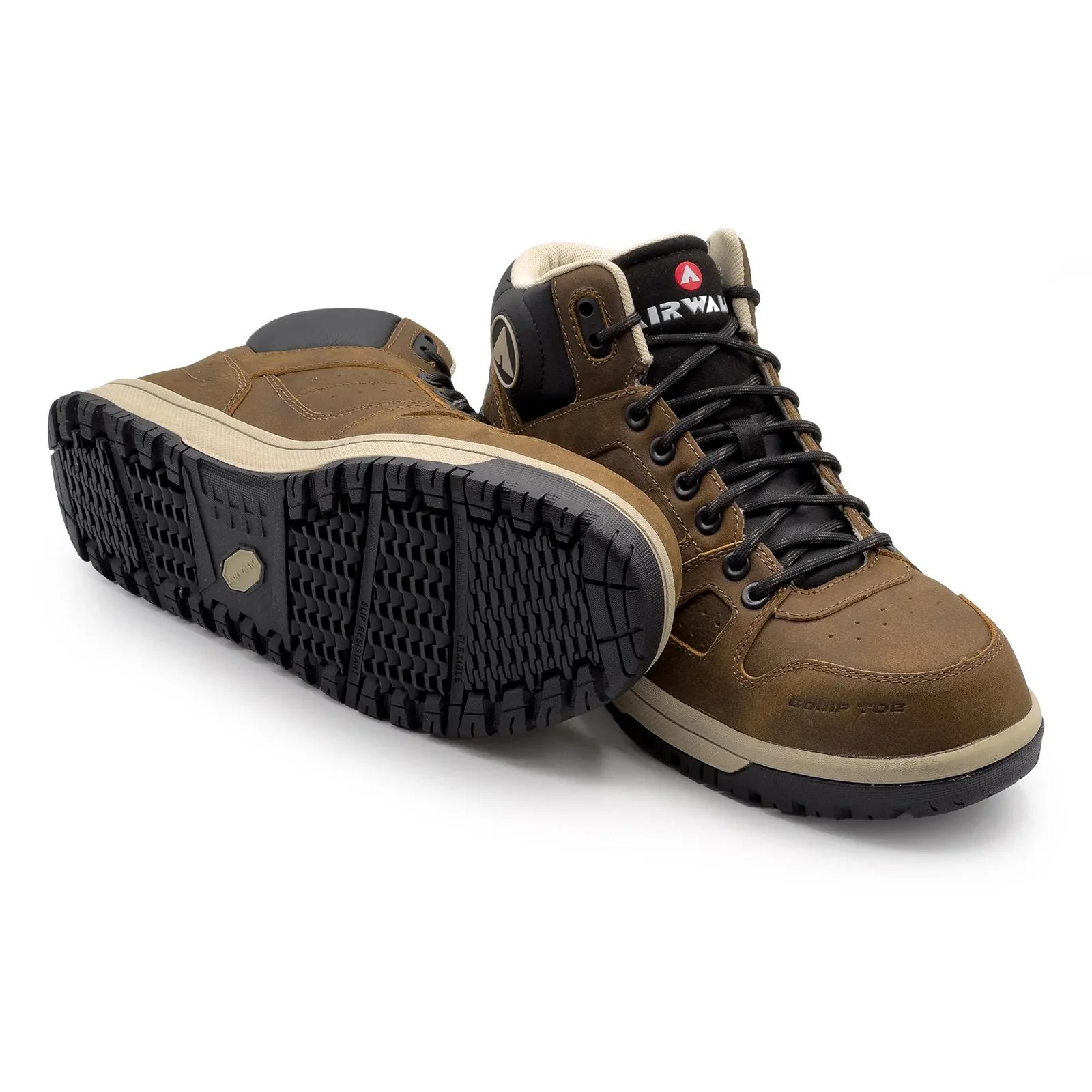 Mongo Leather SD10 Women’s Composite Toe Mid Work Boots – Brown - Image 8