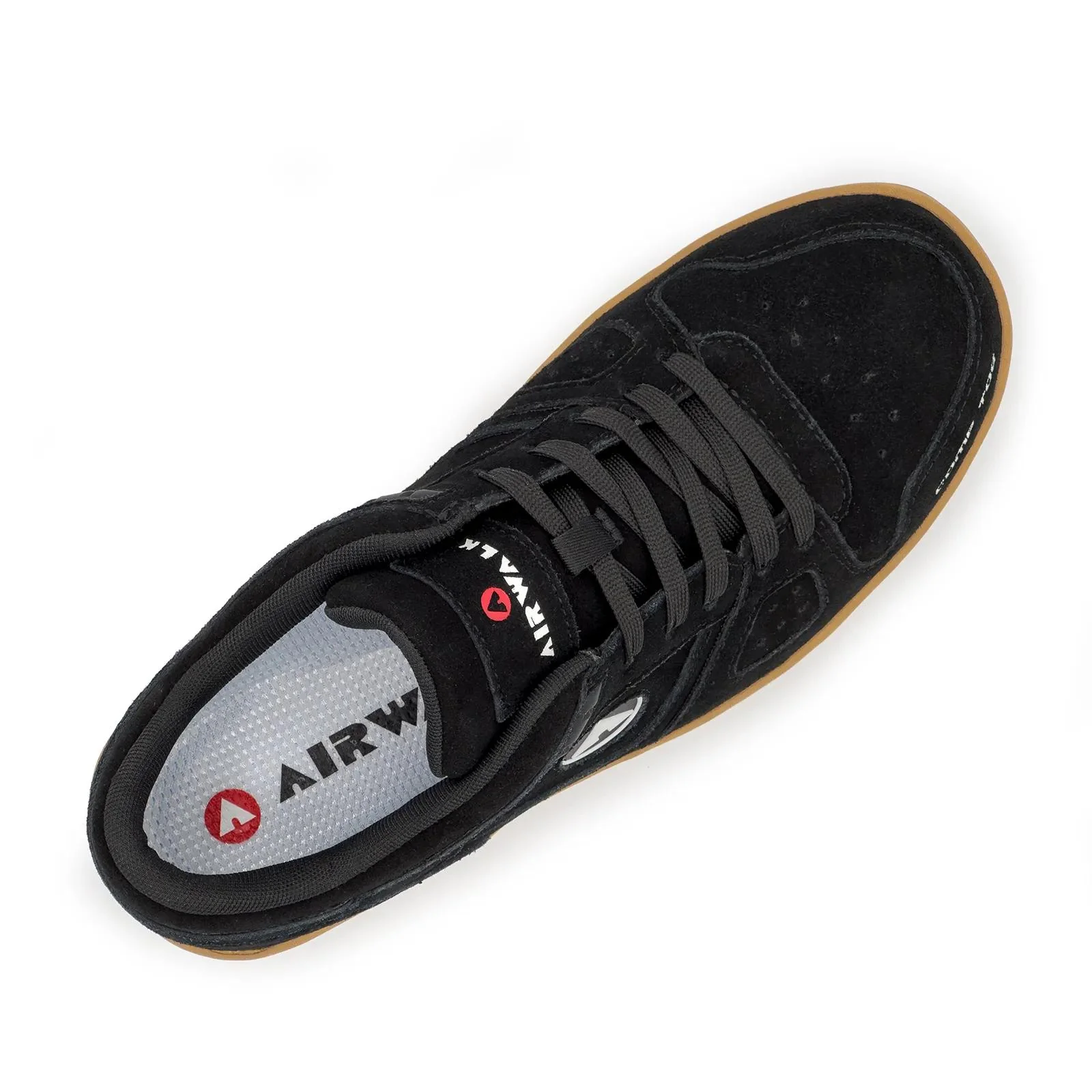 Mongo Suede Low Composite Toe Work Shoes – Black/Gum - Image 4