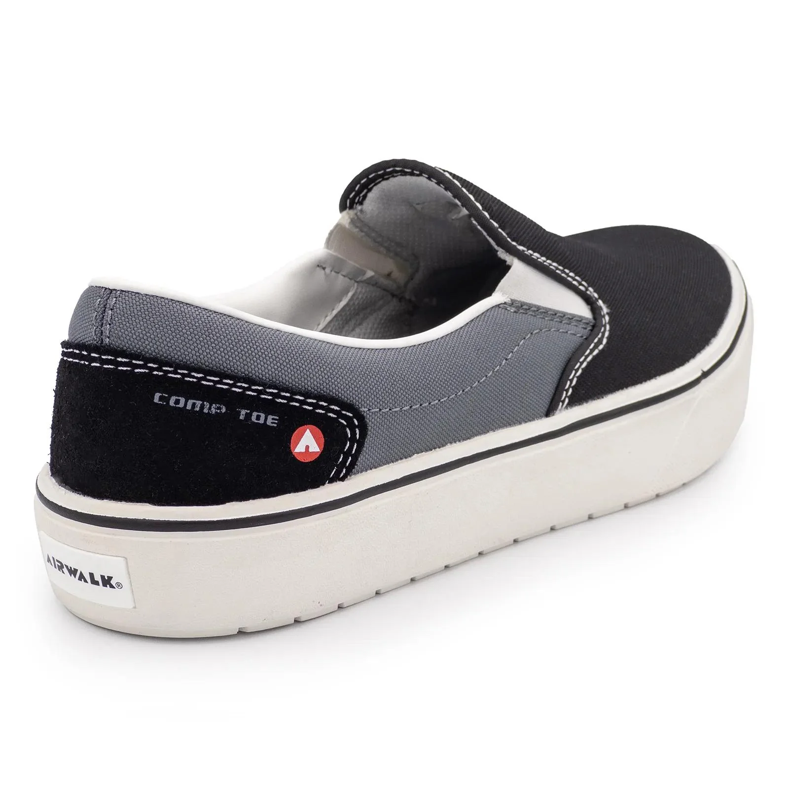 Venice Canvas Slip-On Women’s Composite Toe Work Shoes – Black/Castle Rock - Image 5
