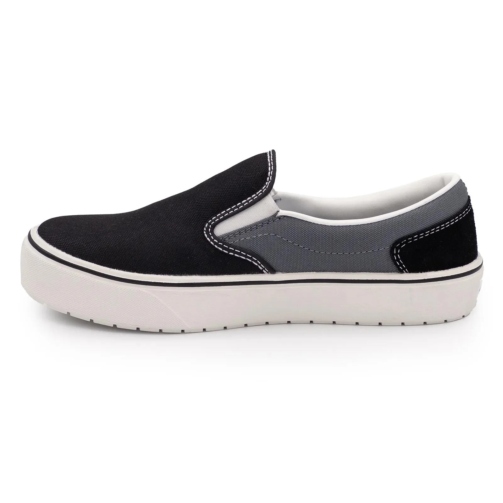 Venice Canvas Slip-On Women’s Composite Toe Work Shoes – Black/Castle Rock - Image 7