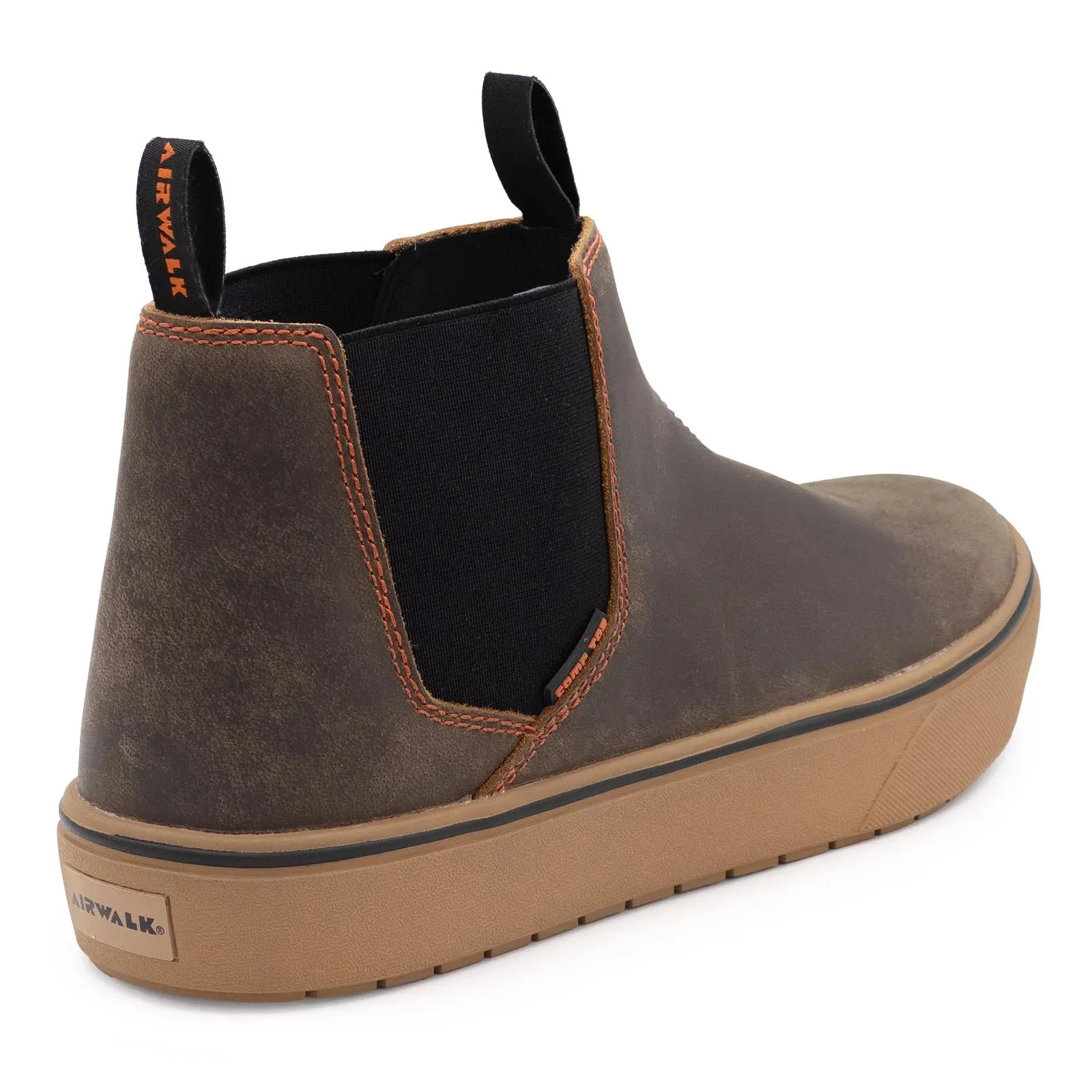 Venice Leather Chelsea Composite Toe Work Boots – Brown/Gum - Image 5