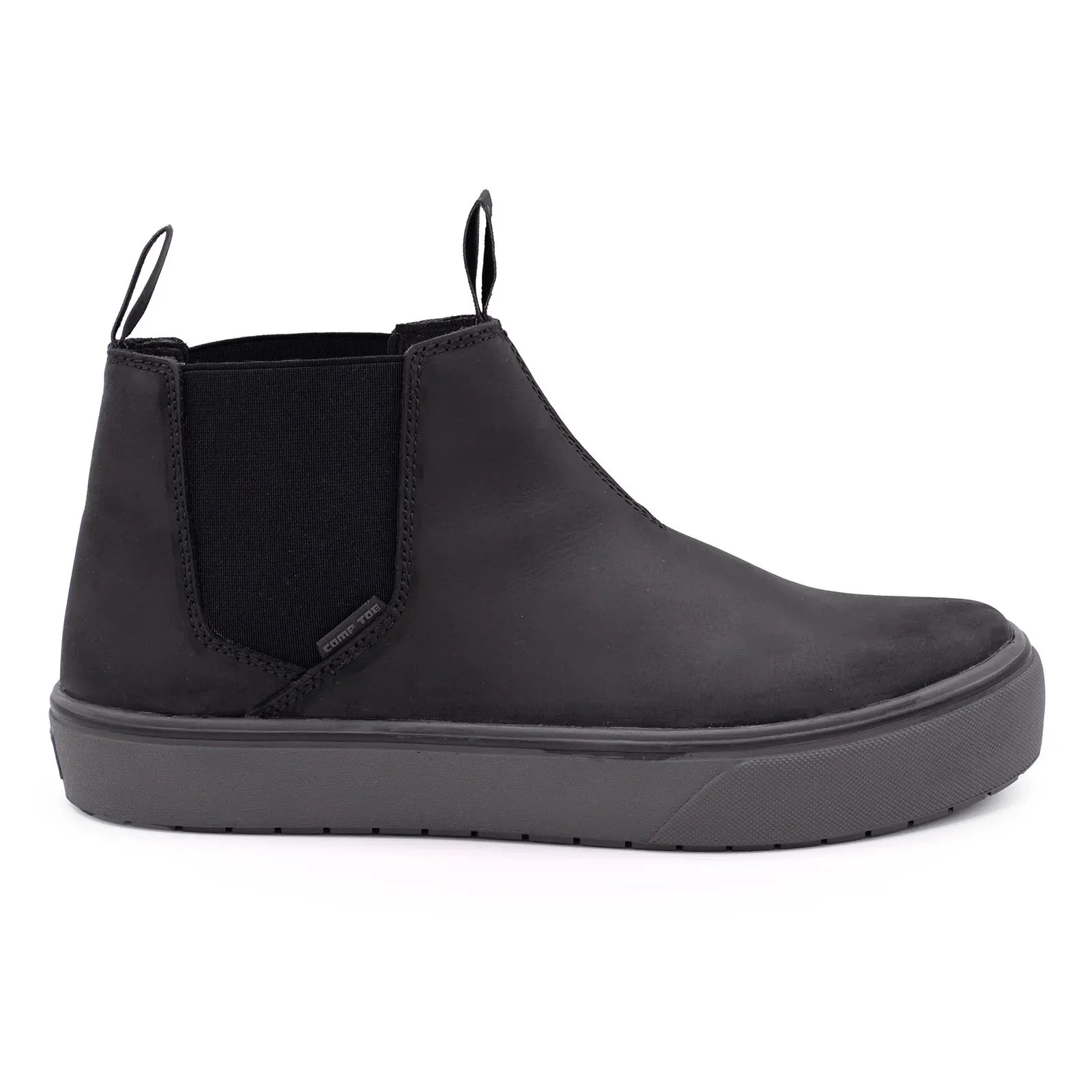Venice Leather Chelsea Composite Toe Work Boots – Black/Forged Iron