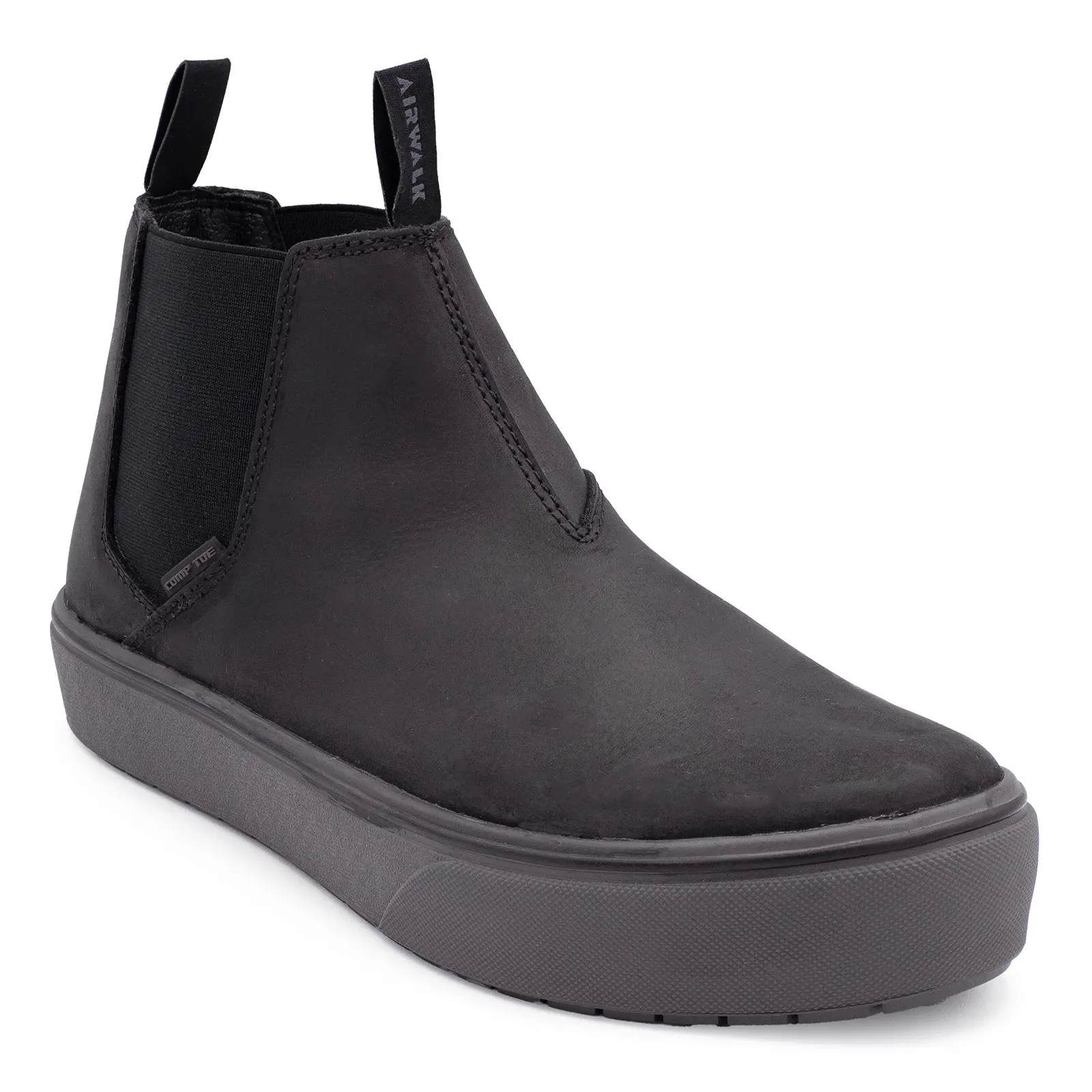 Venice Leather Chelsea Composite Toe Work Boots – Black/Forged Iron - Image 2