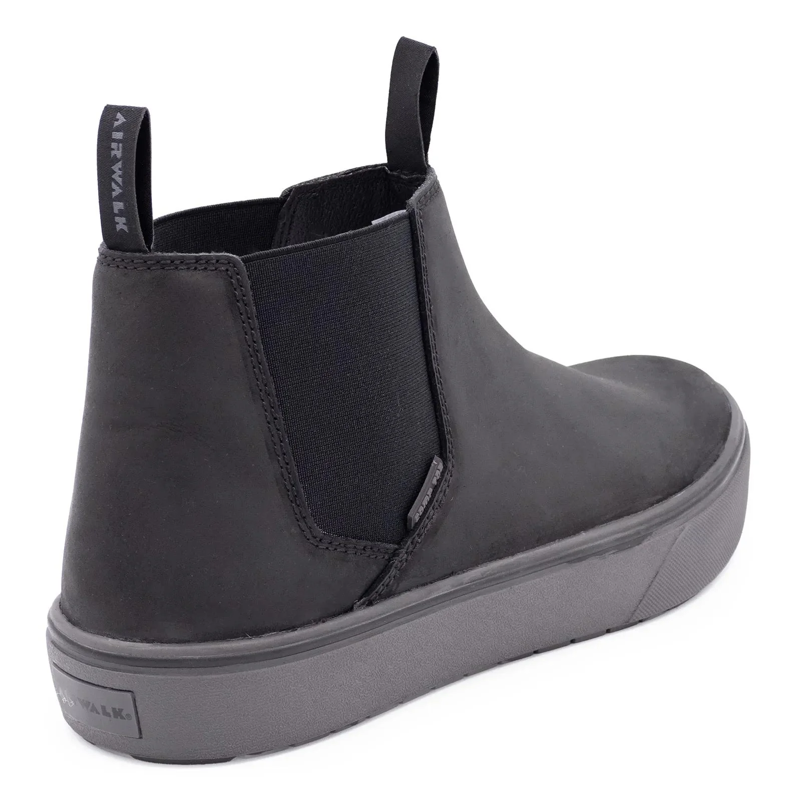 Venice Leather Chelsea Composite Toe Work Boots – Black/Forged Iron - Image 5
