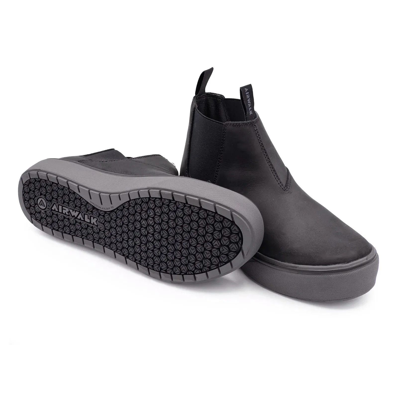 Venice Leather Chelsea Composite Toe Work Boots – Black/Forged Iron - Image 6