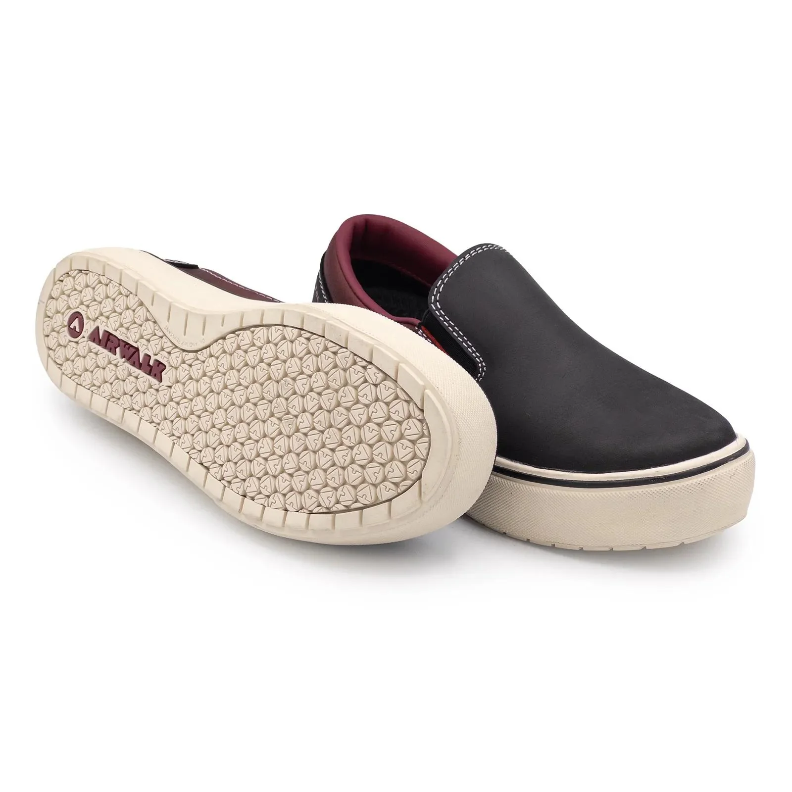 Venice Leather Slip-On Women’s Composite Toe Work Shoes – Black/Tawny Port - Image 6