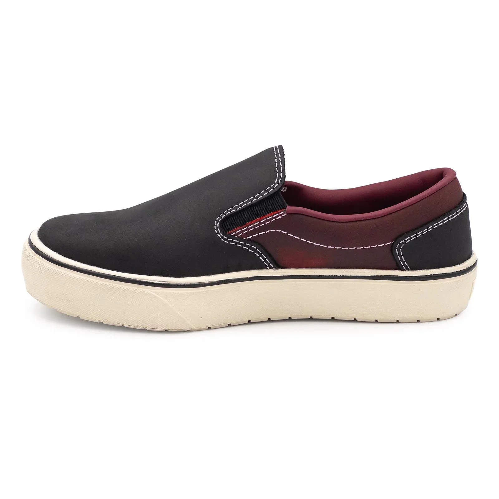 Venice Leather Slip-On Women’s Composite Toe Work Shoes – Black/Tawny Port - Image 7