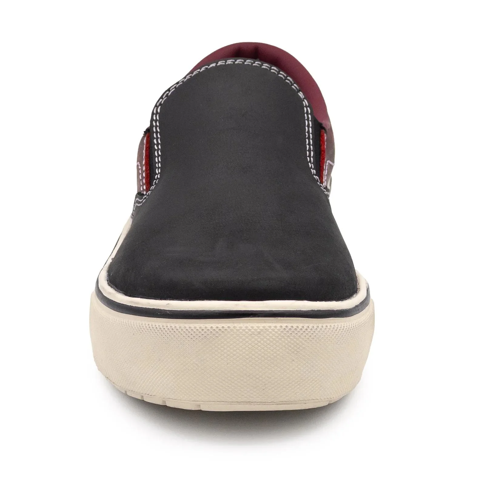 Venice Leather Slip-On Women’s Composite Toe Work Shoes – Black/Tawny Port - Image 8