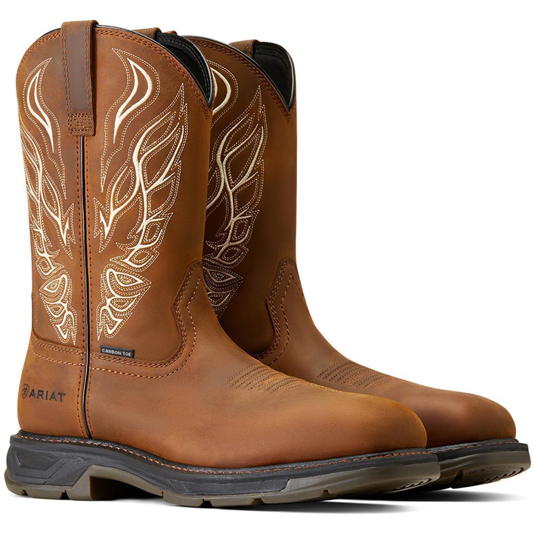 WorkHog XT Phoenix Carbon Toe Work Boot Distressed Brown