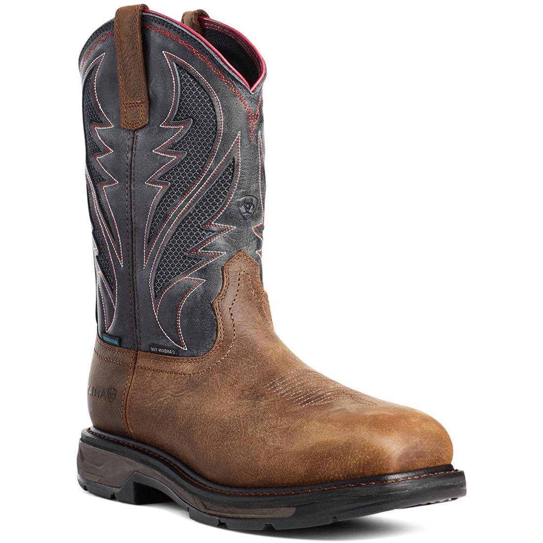 WorkHog XT VentTEK Waterproof Carbon Toe Work Boot Rye Brown - Image 2