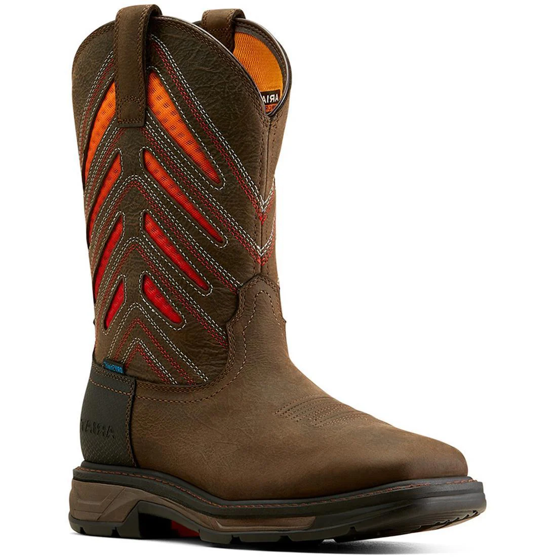 WorkHog XT VentTEK Waterproof Soft-Toe Work Boot Iron Coffee
