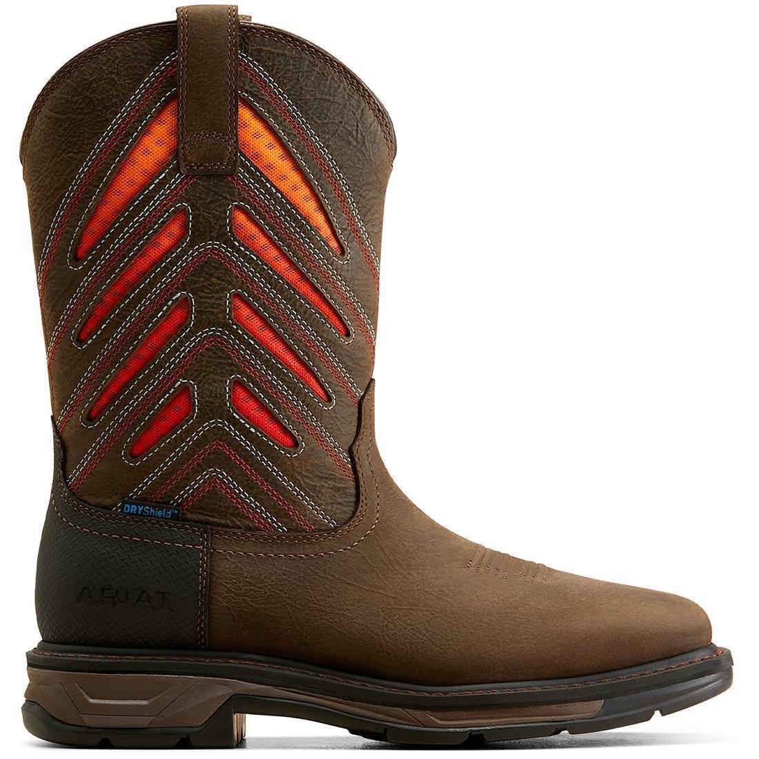 WorkHog XT VentTEK Waterproof Soft-Toe Work Boot Iron Coffee - Image 6