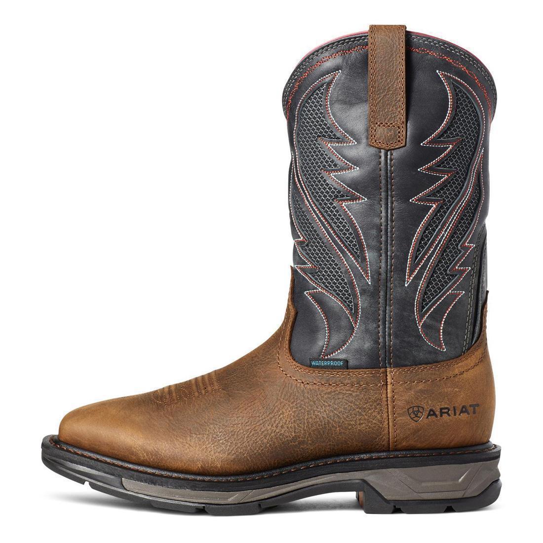 WorkHog XT VentTEK Waterproof Work Boot Rye Brown - Image 7