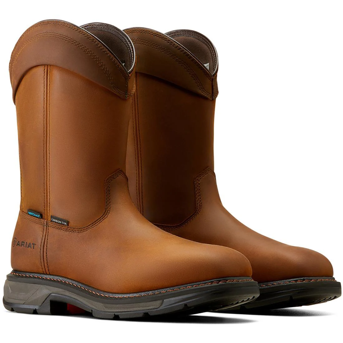 WorkHog XT Wellington Waterproof Carbon-Toe Work Boot Distressed Brown