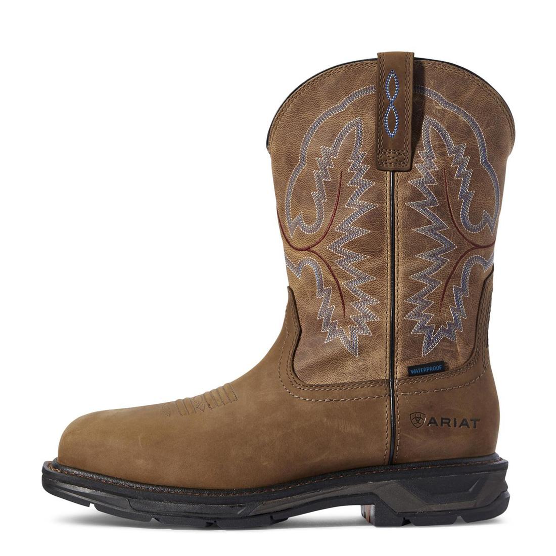 WorkHog XT Wide Square Toe Waterproof Work Boot Distressed Brown - Image 6