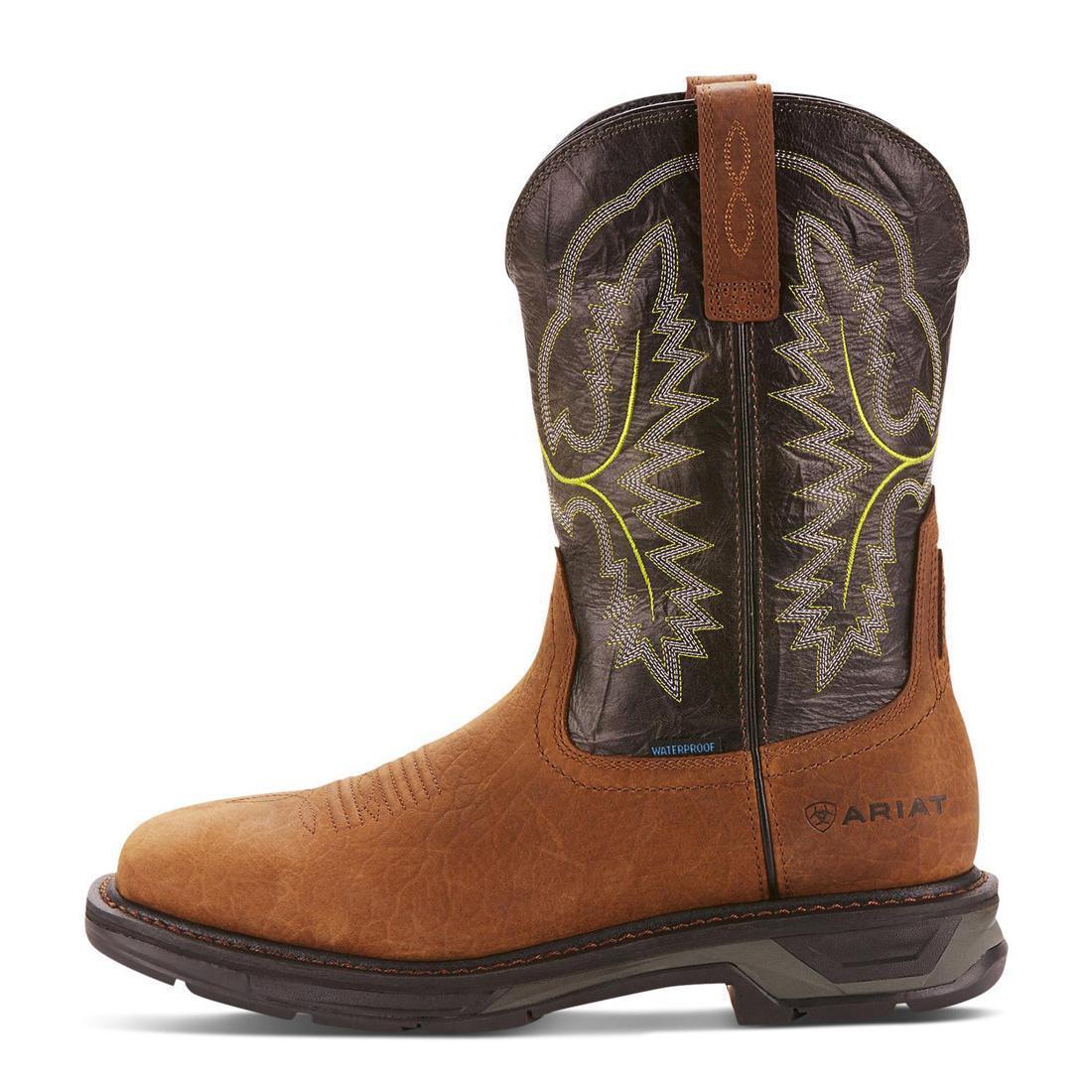 WorkHog XT Wide Square Toe Waterproof Work Boot Tumbled Bark - Image 6