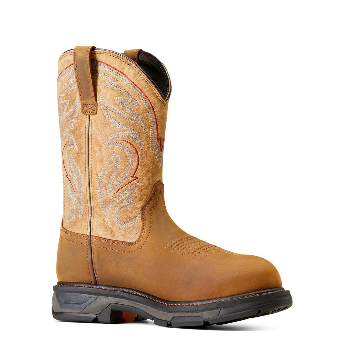 WorkHog XT Waterproof Carbon Toe Work Boot Distressed Brown