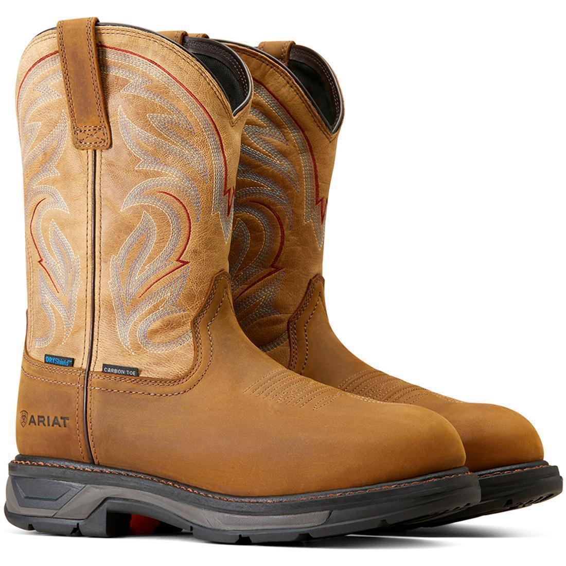 WorkHog XT Waterproof Carbon Toe Work Boot Distressed Brown - Image 5