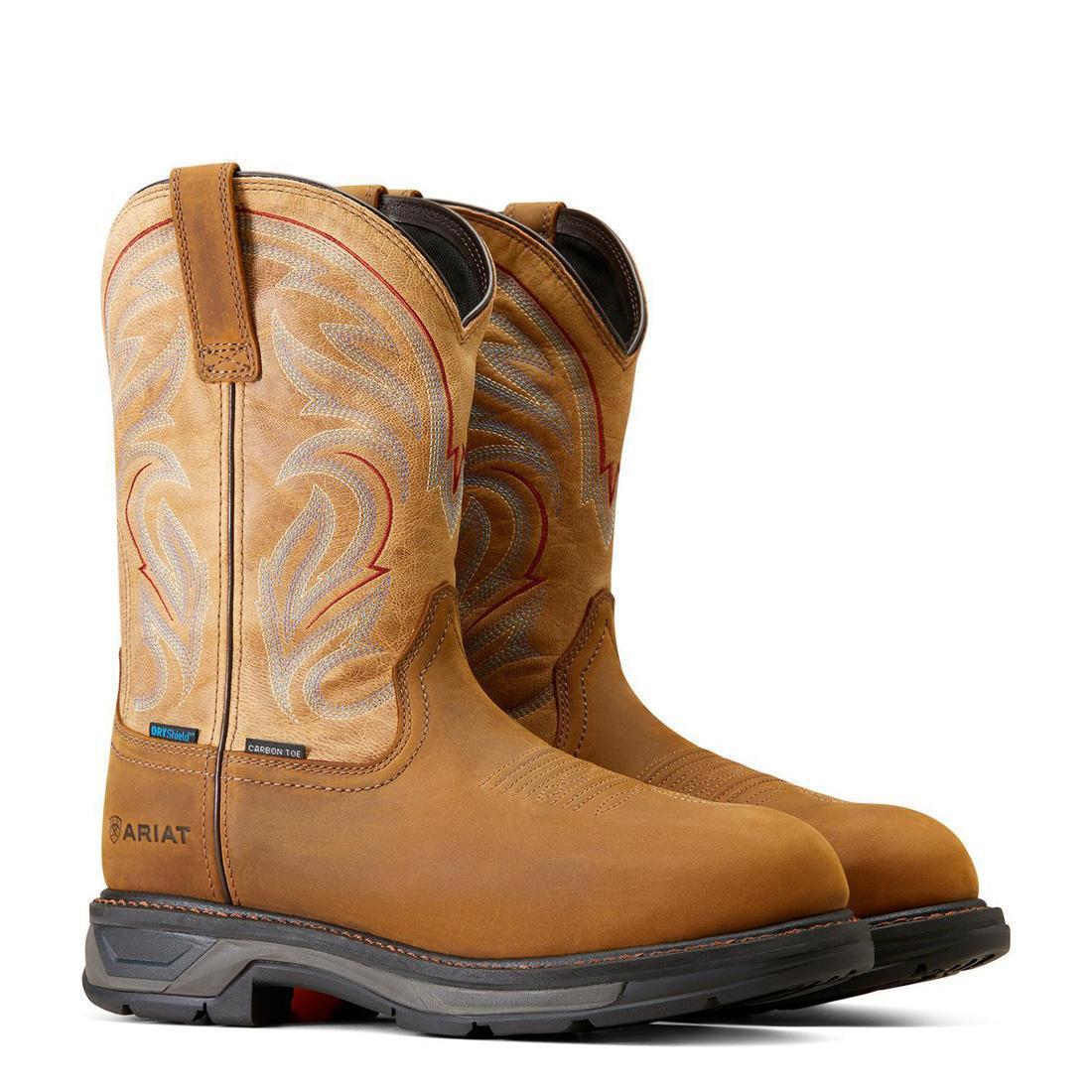 WorkHog XT Waterproof Carbon Toe Work Boot Distressed Brown - Image 7
