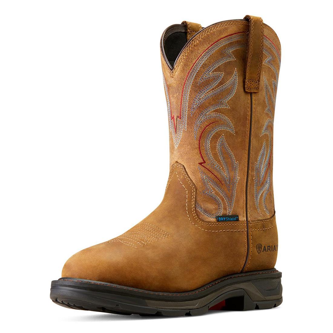 WorkHog XT Waterproof Work Boot Distressed Brown - Image 5