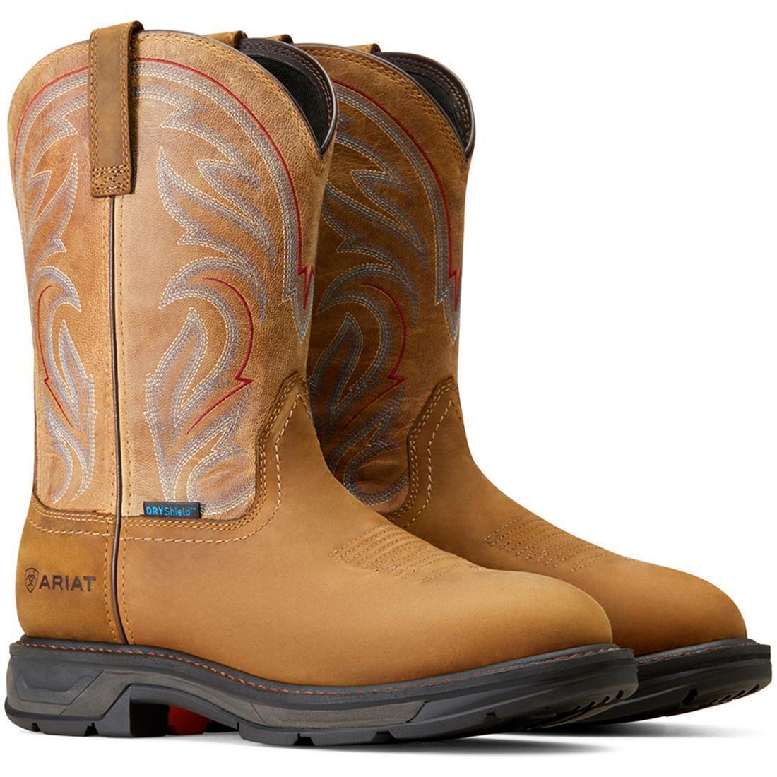 WorkHog XT Waterproof Work Boot Distressed Brown - Image 6