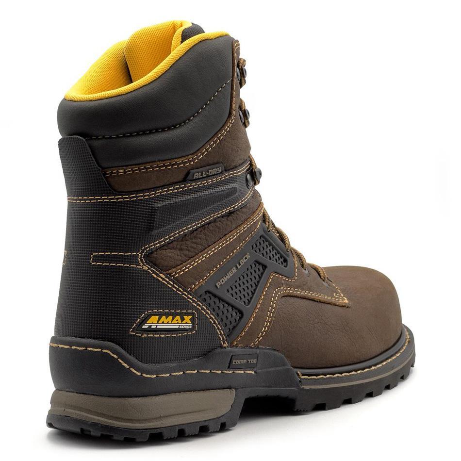 A-Max Dozer Waterproof Composite Toe 8" Boots - Brown - Image 5