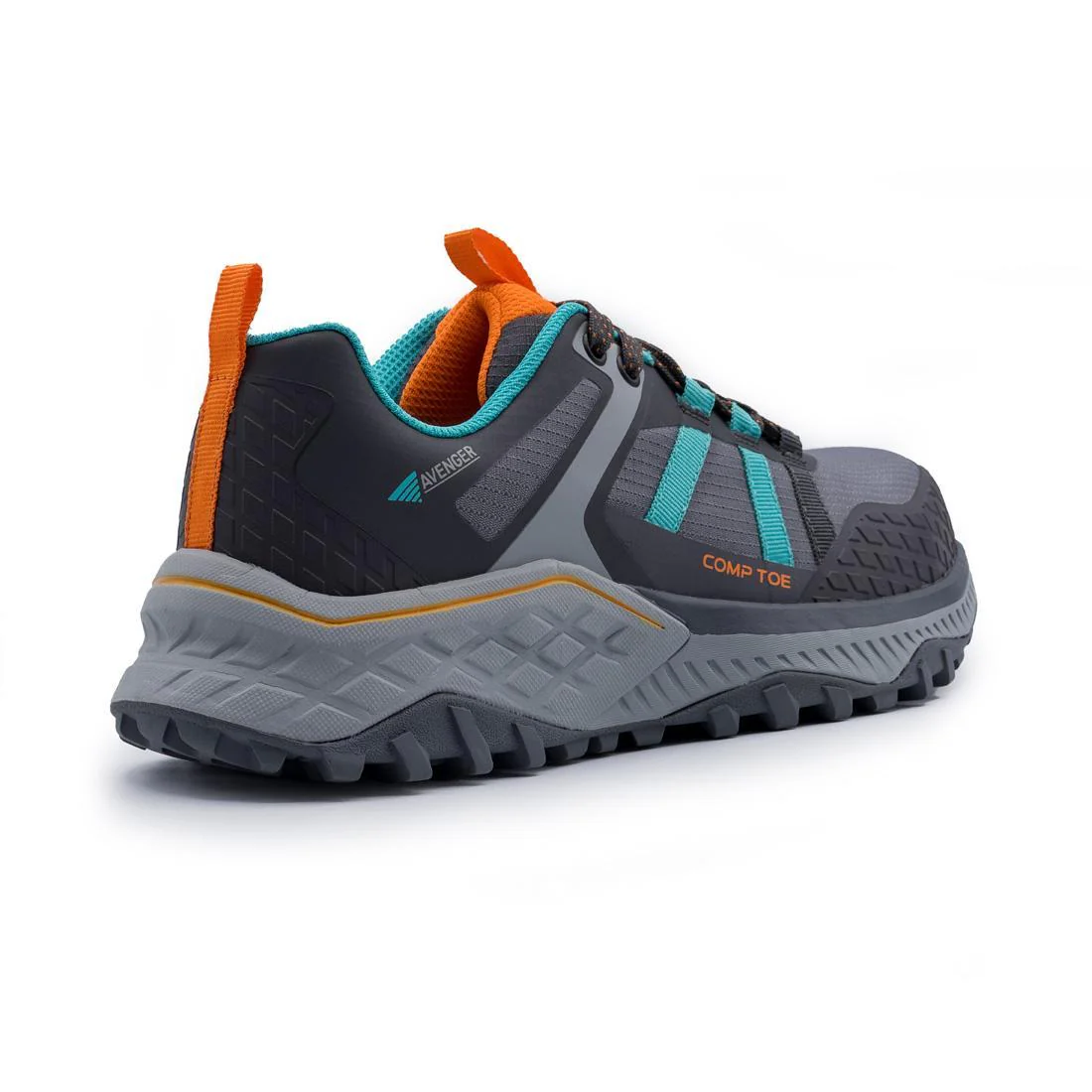 Aero Trail Women’s Composite Toe Work Shoes – Grey/Teal - Image 5
