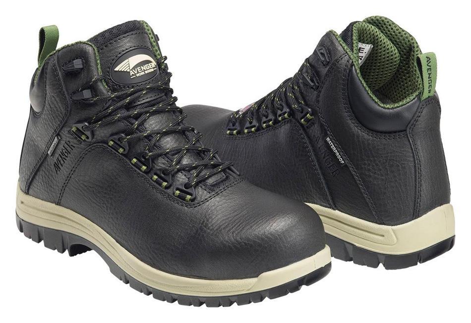 Breaker 6" Waterproof Puncture Resistant Composite Toe Work Boots – Black - Image 2