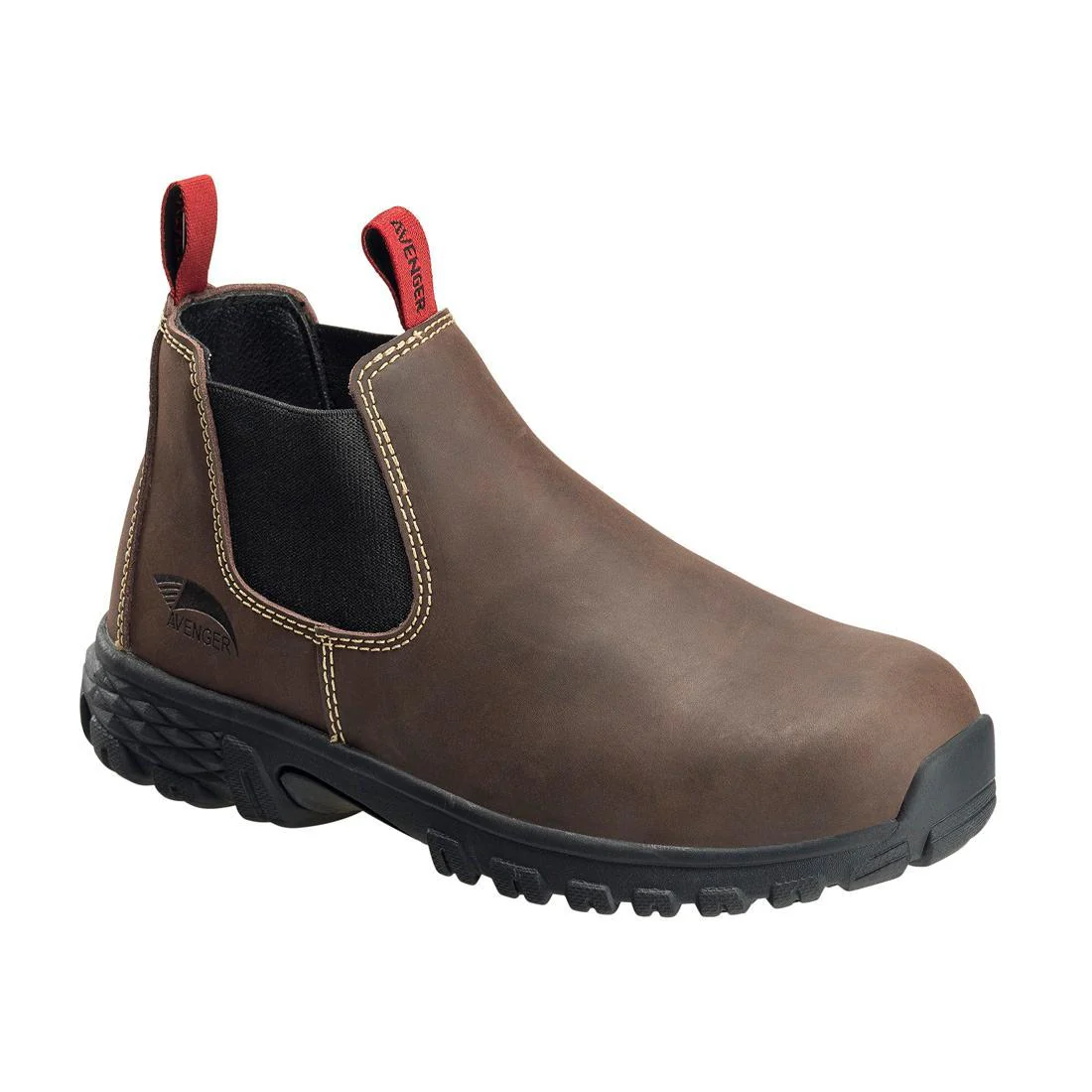 Flight Women’s SD10 Alloy Toe Romeo Work Shoe – Brown - Image 2