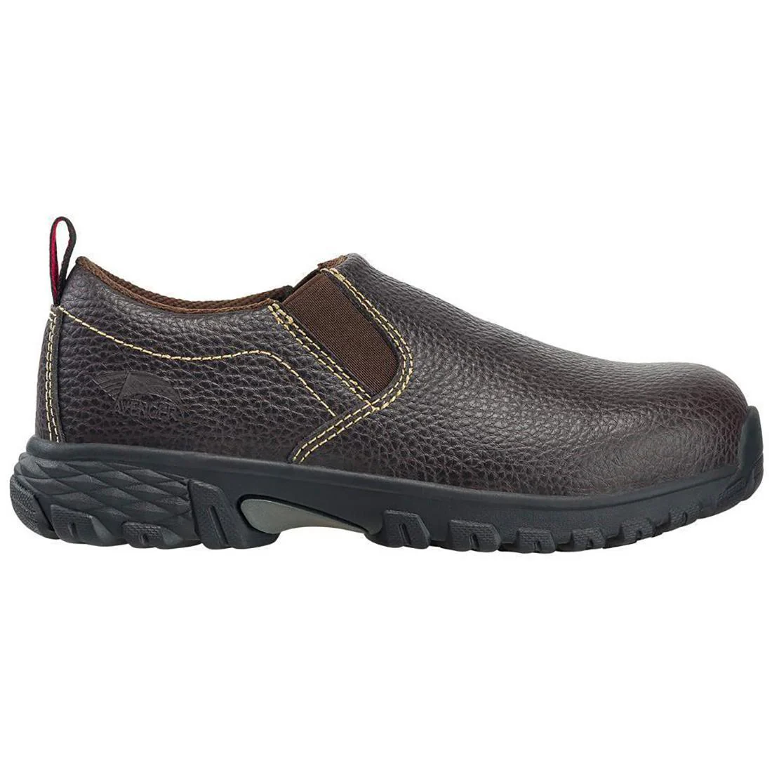 Flight Women’s SD10 Alloy Toe Slip-On Work Shoes – Brown