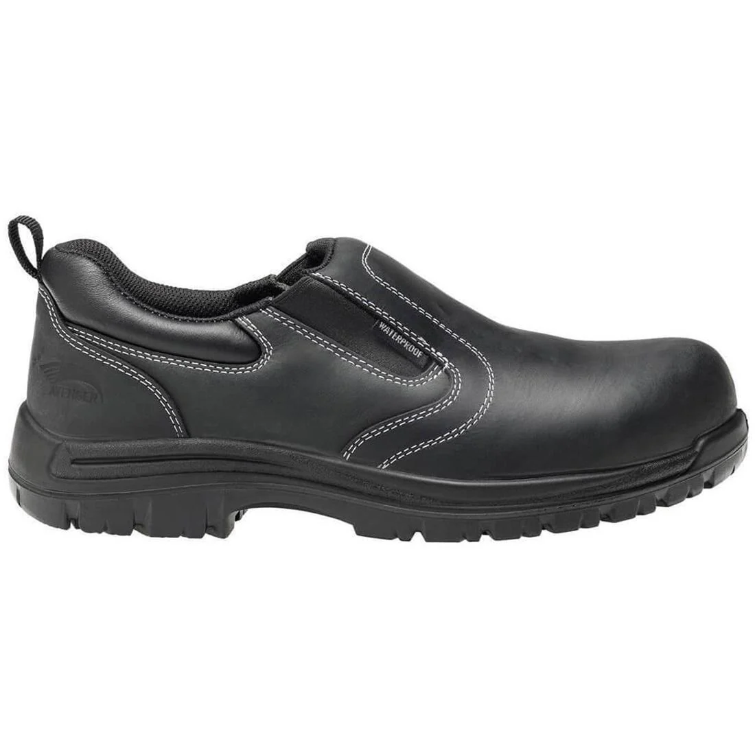 Foreman Waterproof Composite Toe Slip On Work Shoes – Black