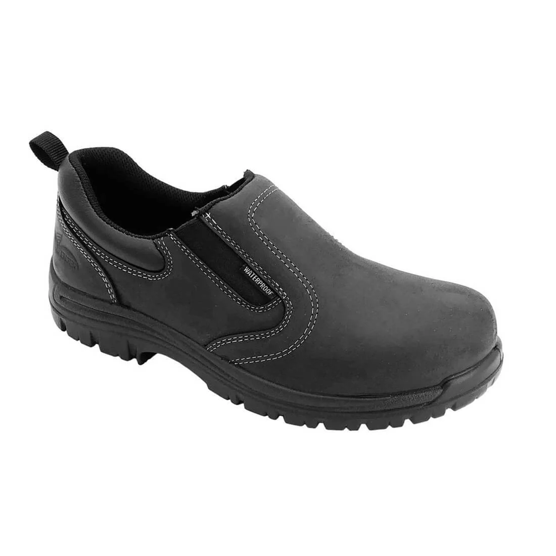 Foreman Waterproof Composite Toe Slip On Work Shoes – Black - Image 2
