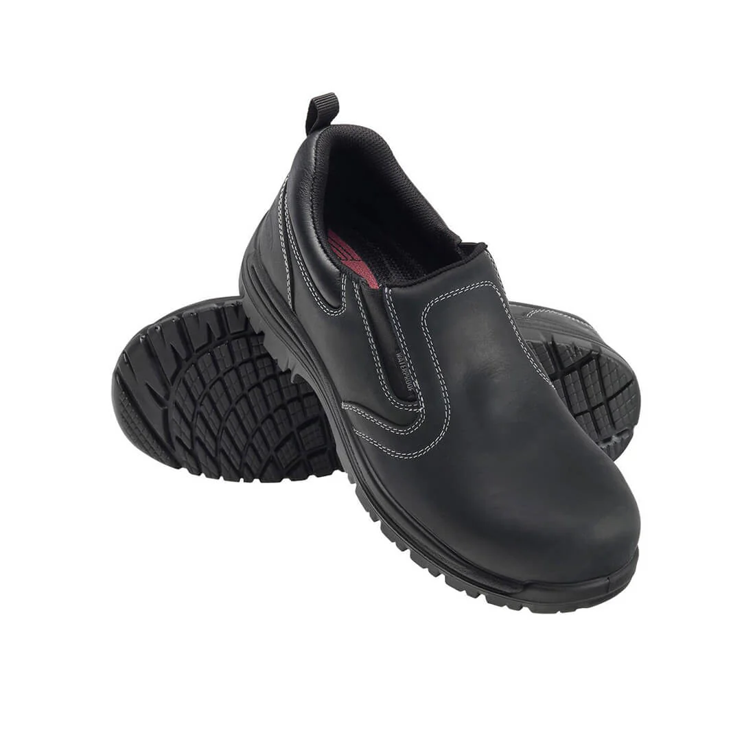 Foreman Waterproof Composite Toe Slip On Work Shoes – Black - Image 7