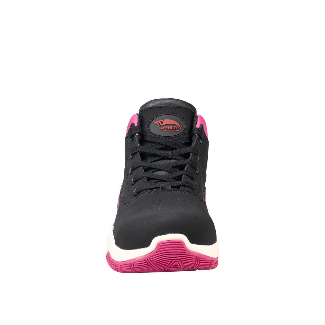 Reaction Women’s Aluminum Toe Work Boots – Black/Pink - Image 4